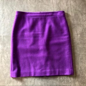 J Crew Purple Pencil Skirt